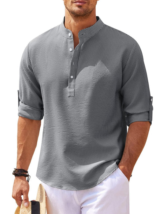 Camisa de lino de manga larga