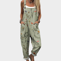 Sommerfeld | Leinen-Jumpsuit mit Blumenmuster