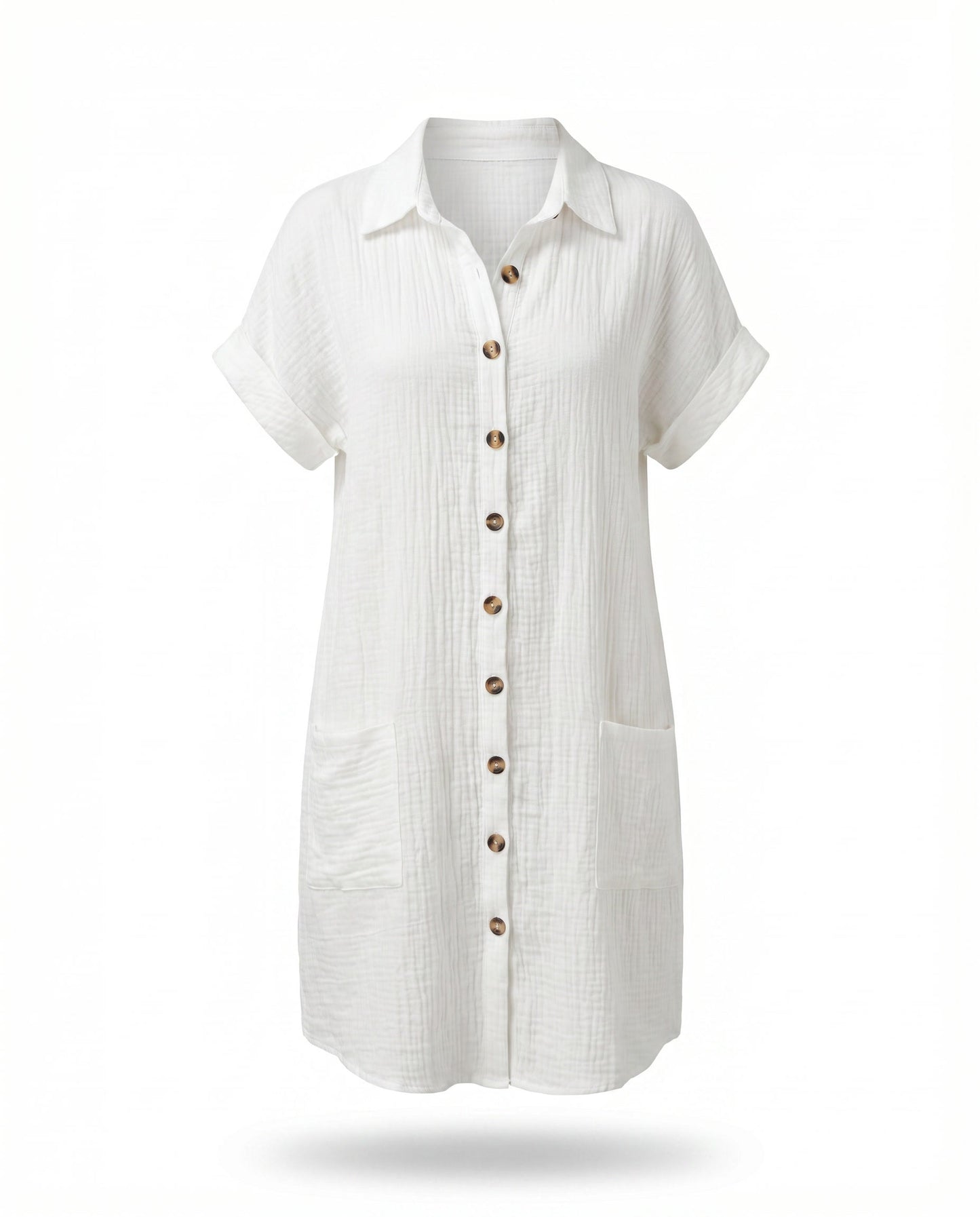 Pluma | Vestido Camisa Casual y Ligero para Mujer