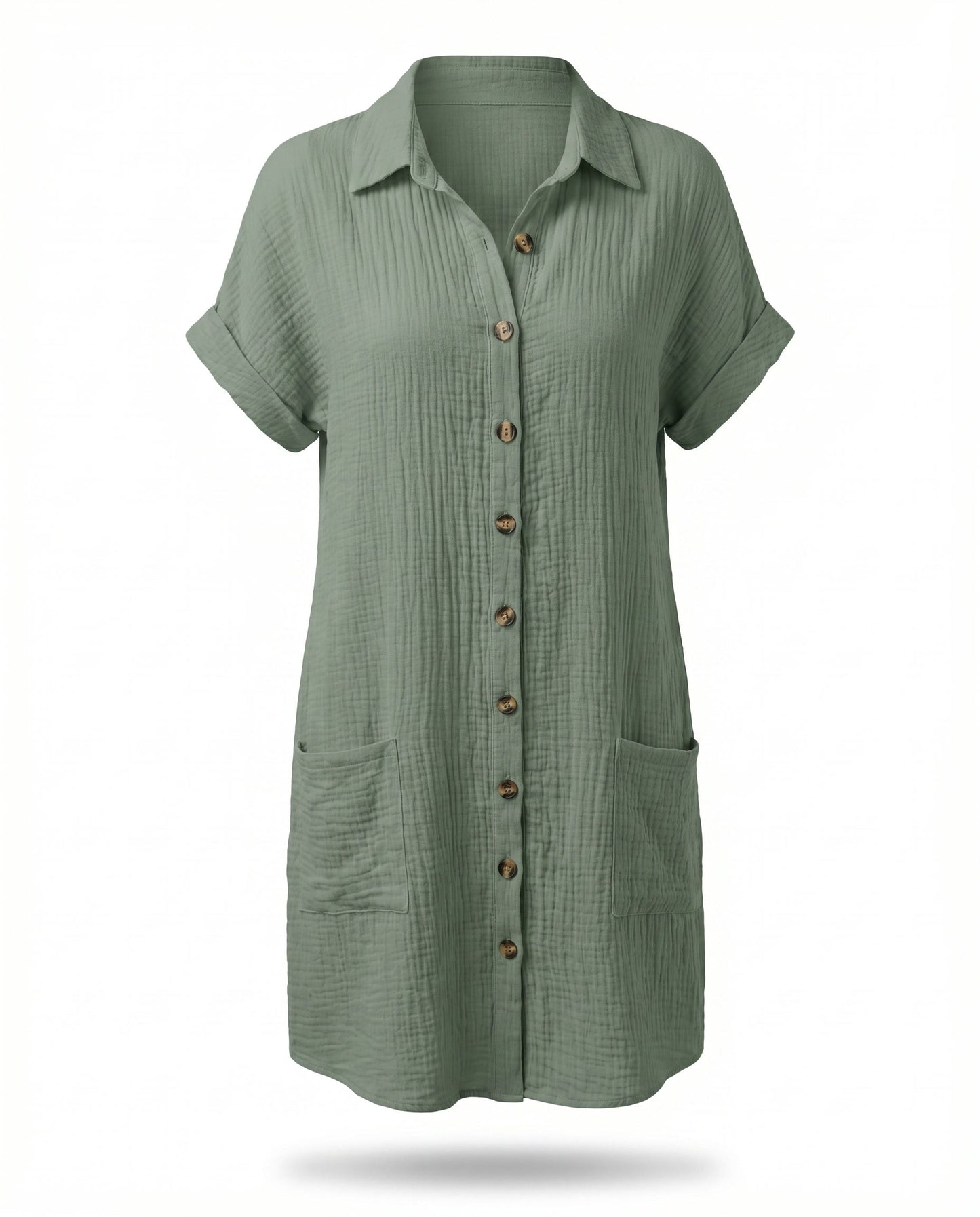 Pluma | Vestido Camisa Casual y Ligero para Mujer