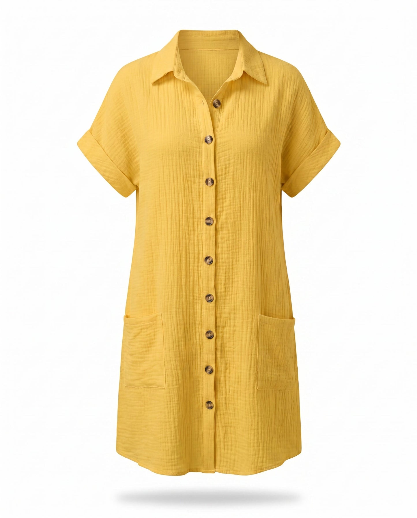 Pluma | Vestido Camisa Casual y Ligero para Mujer