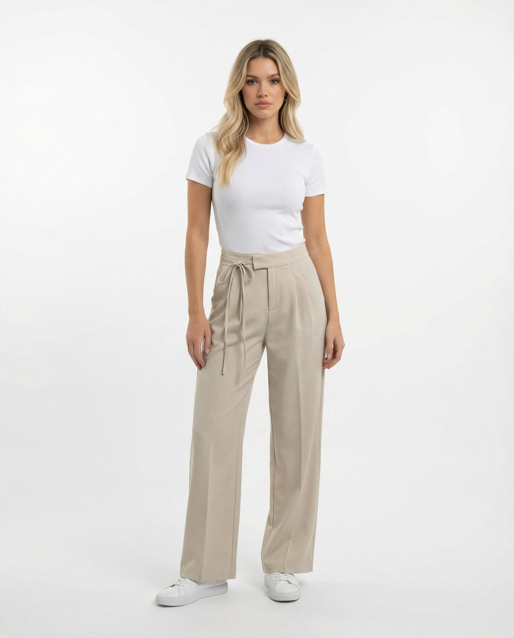 Paula | Pantalón Fluido de Cintura Alta para Mujer