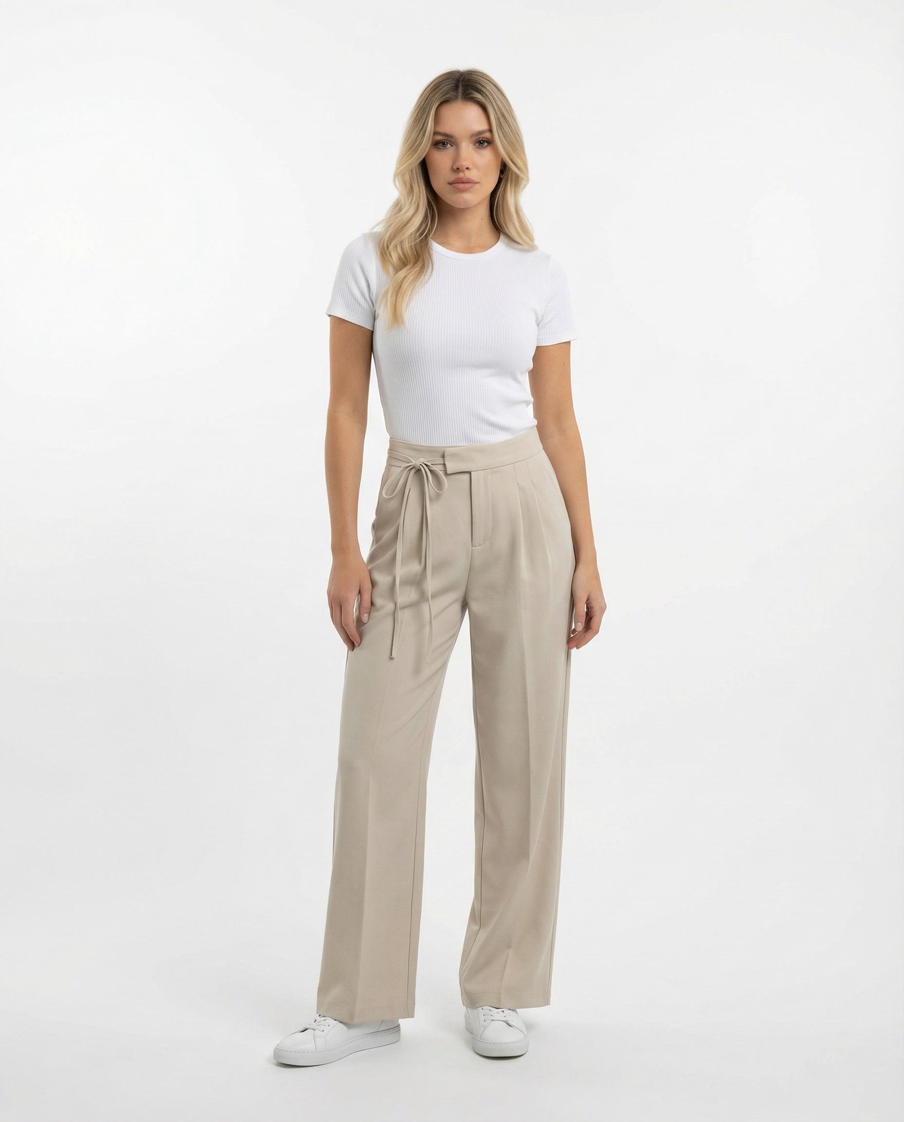 Paula | Pantalón Fluido de Cintura Alta para Mujer