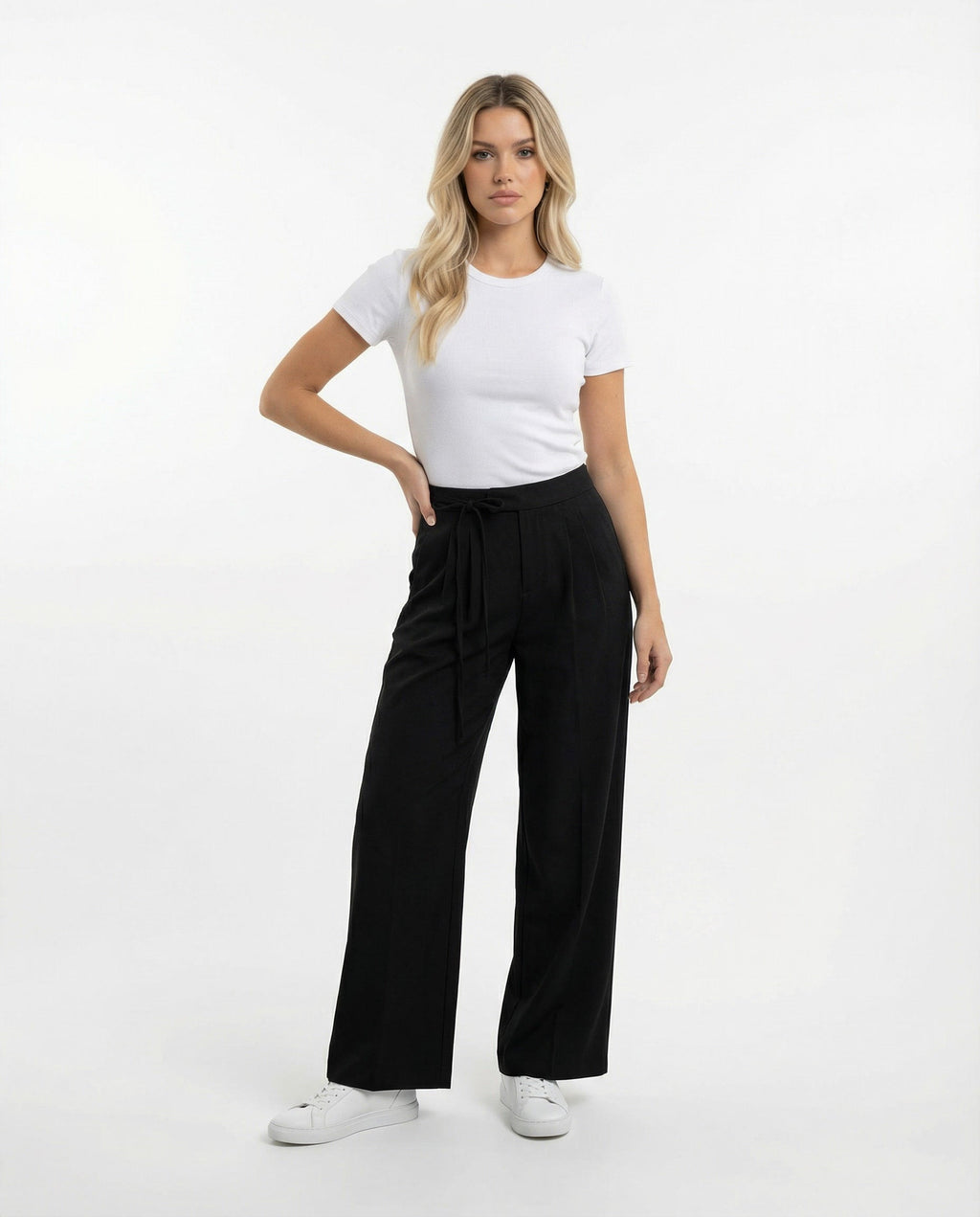 Paula | Pantalón Fluido de Cintura Alta para Mujer