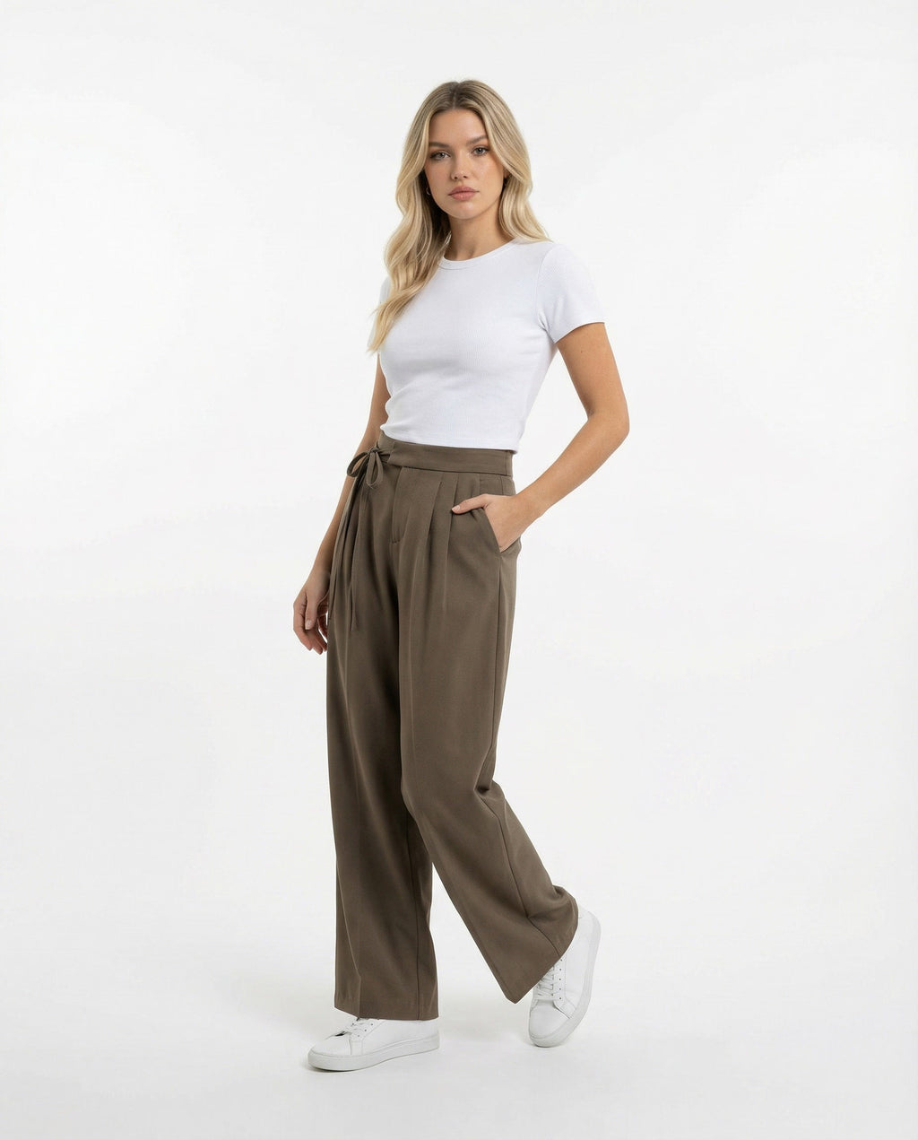 Paula | Pantalón Fluido de Cintura Alta para Mujer