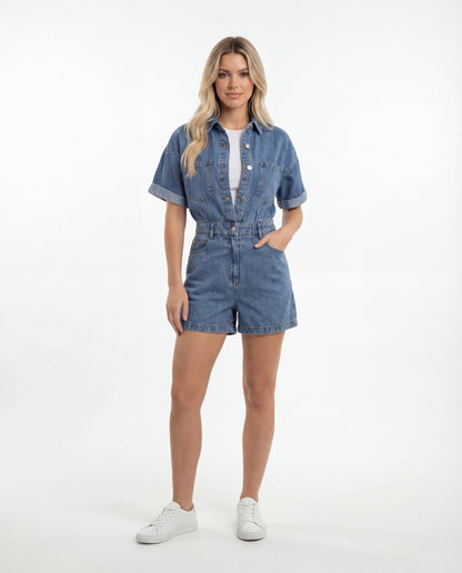 Blue Print Jumpsuit