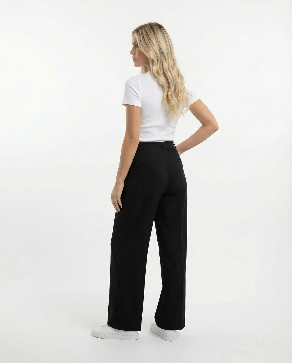 Paula | Pantalón Fluido de Cintura Alta para Mujer