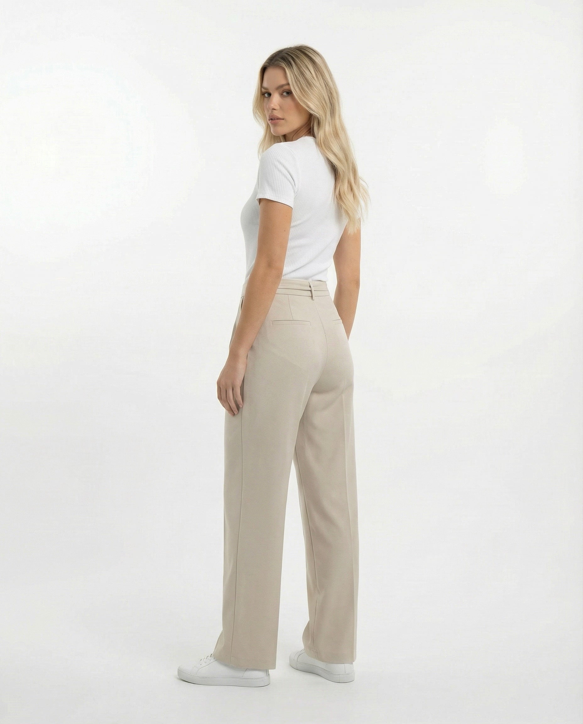Paula | Pantalón Fluido de Cintura Alta para Mujer