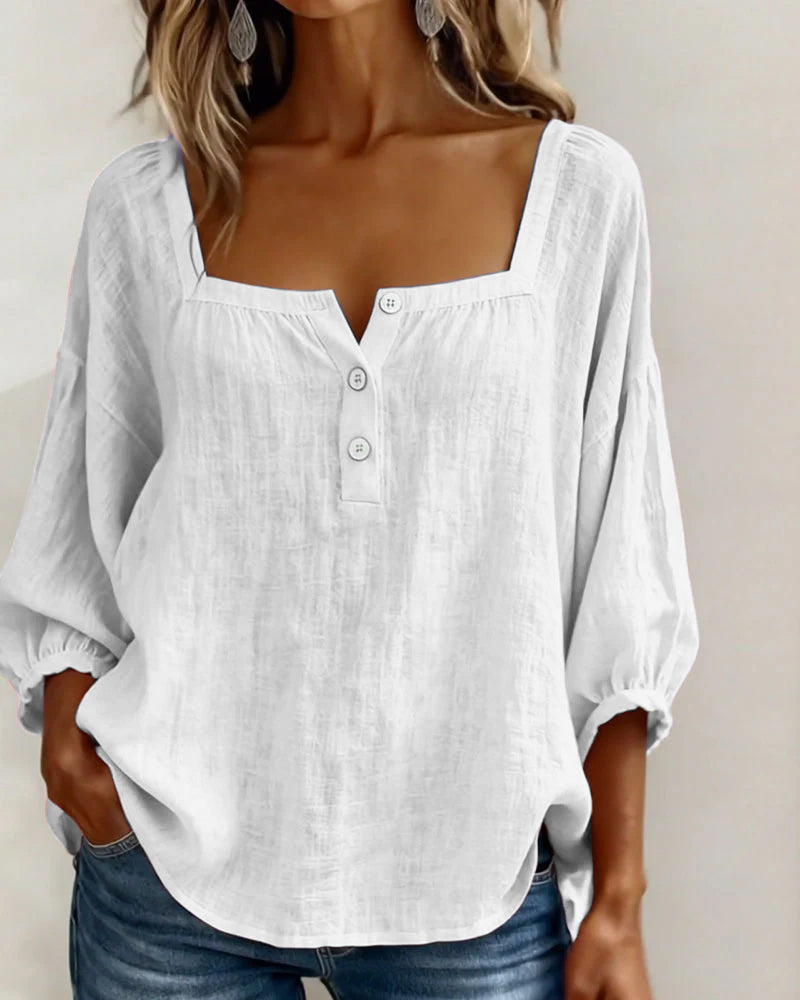 Blusa de escote cuadrado