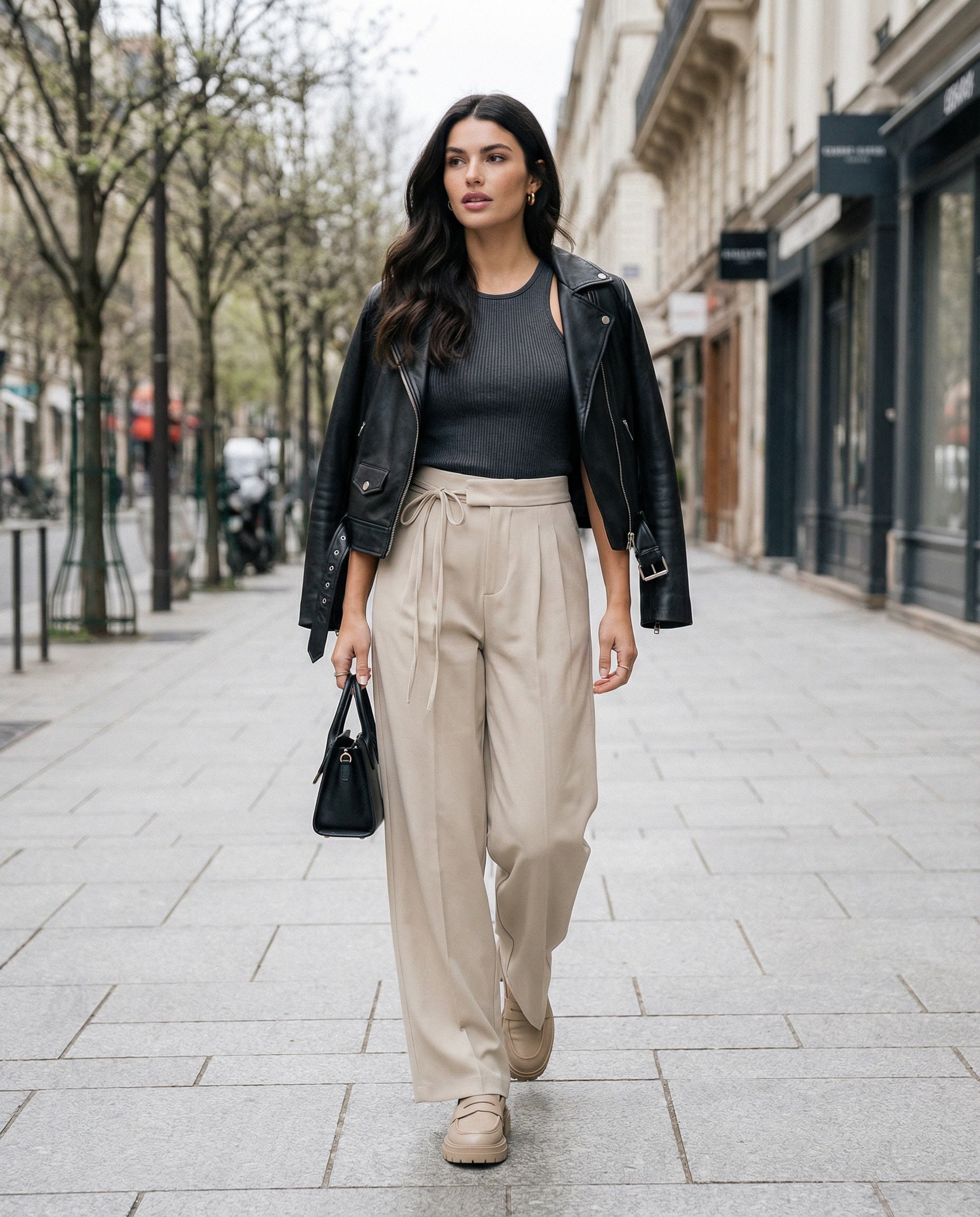 Paula | Pantalón Fluido de Cintura Alta para Mujer