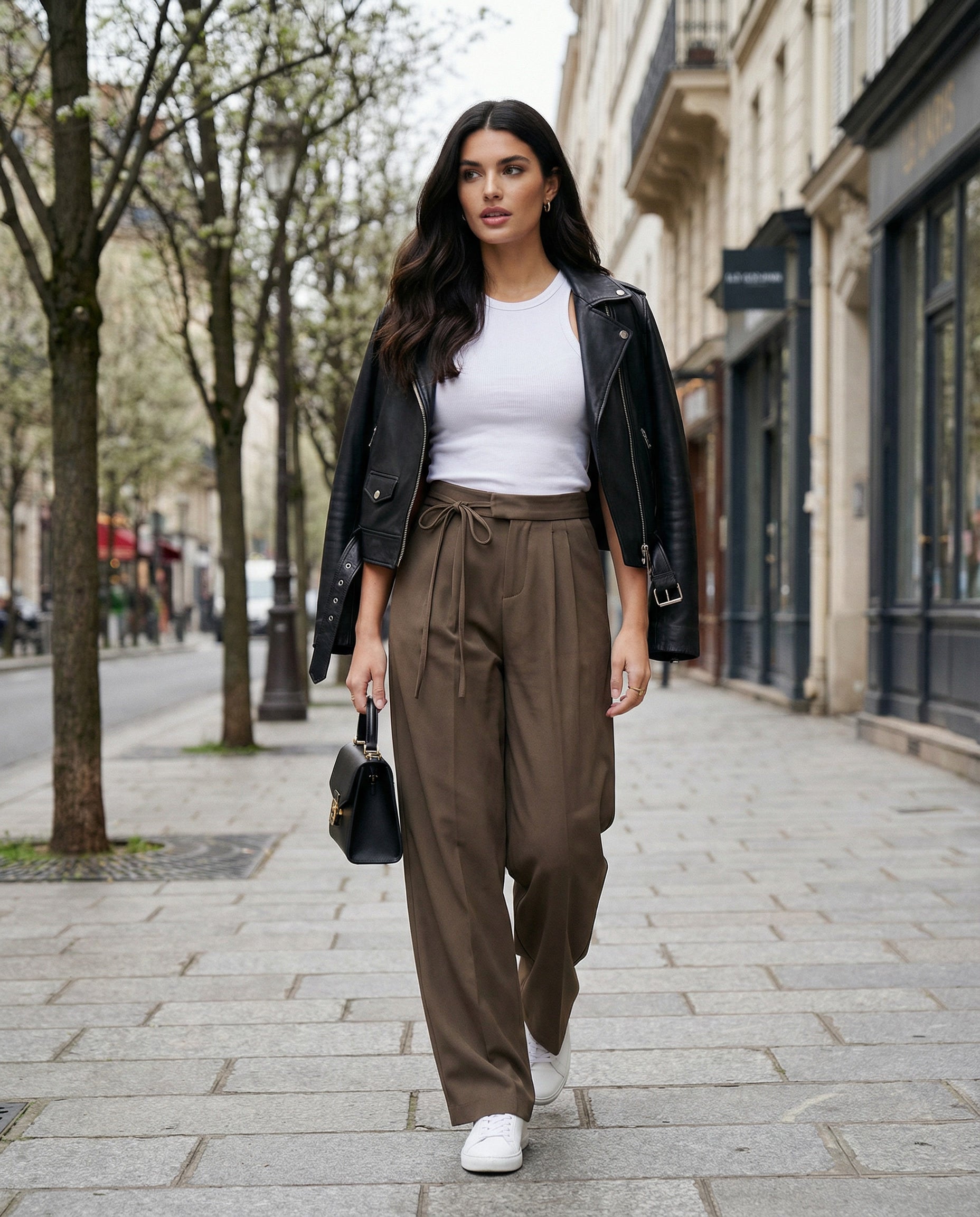 Paula | Pantalón Fluido de Cintura Alta para Mujer