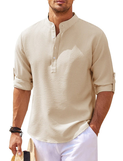 Camisa de lino de manga larga
