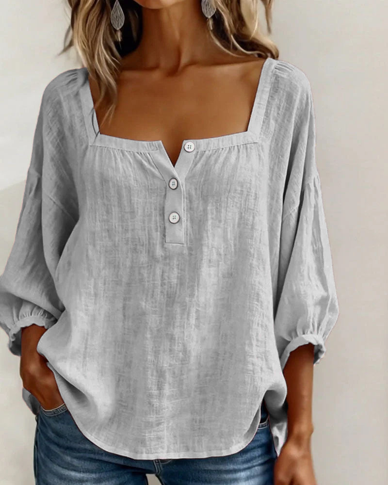 Blusa de escote cuadrado