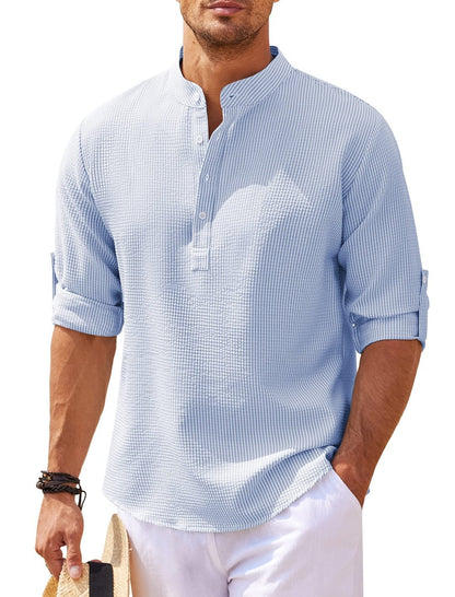 Camisa de lino de manga larga