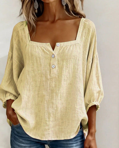 Blusa de escote cuadrado