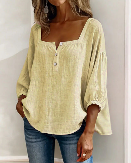Blusa de escote cuadrado