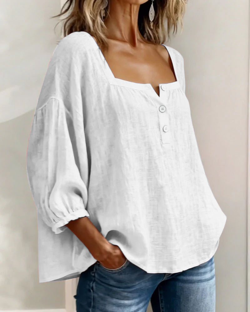 Blusa de escote cuadrado