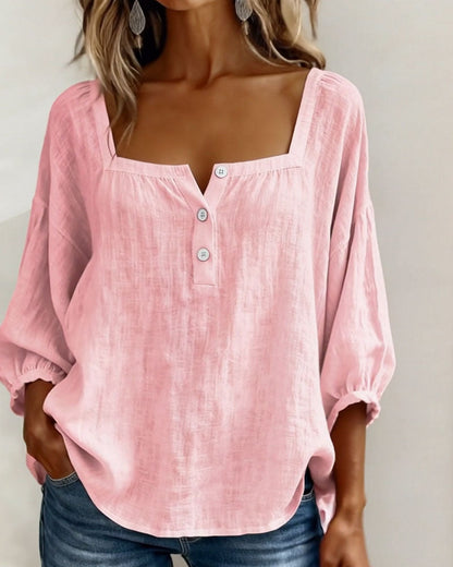Blusa de escote cuadrado