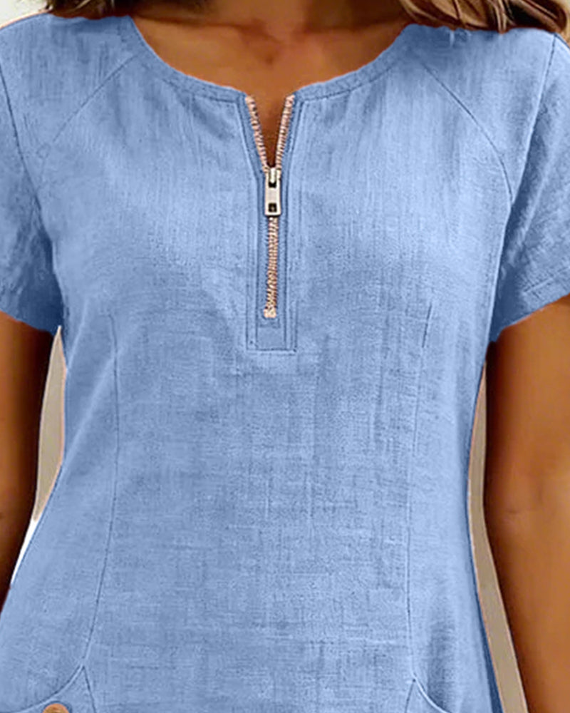 Sommerfeld | Leinenkleid in A-Linie