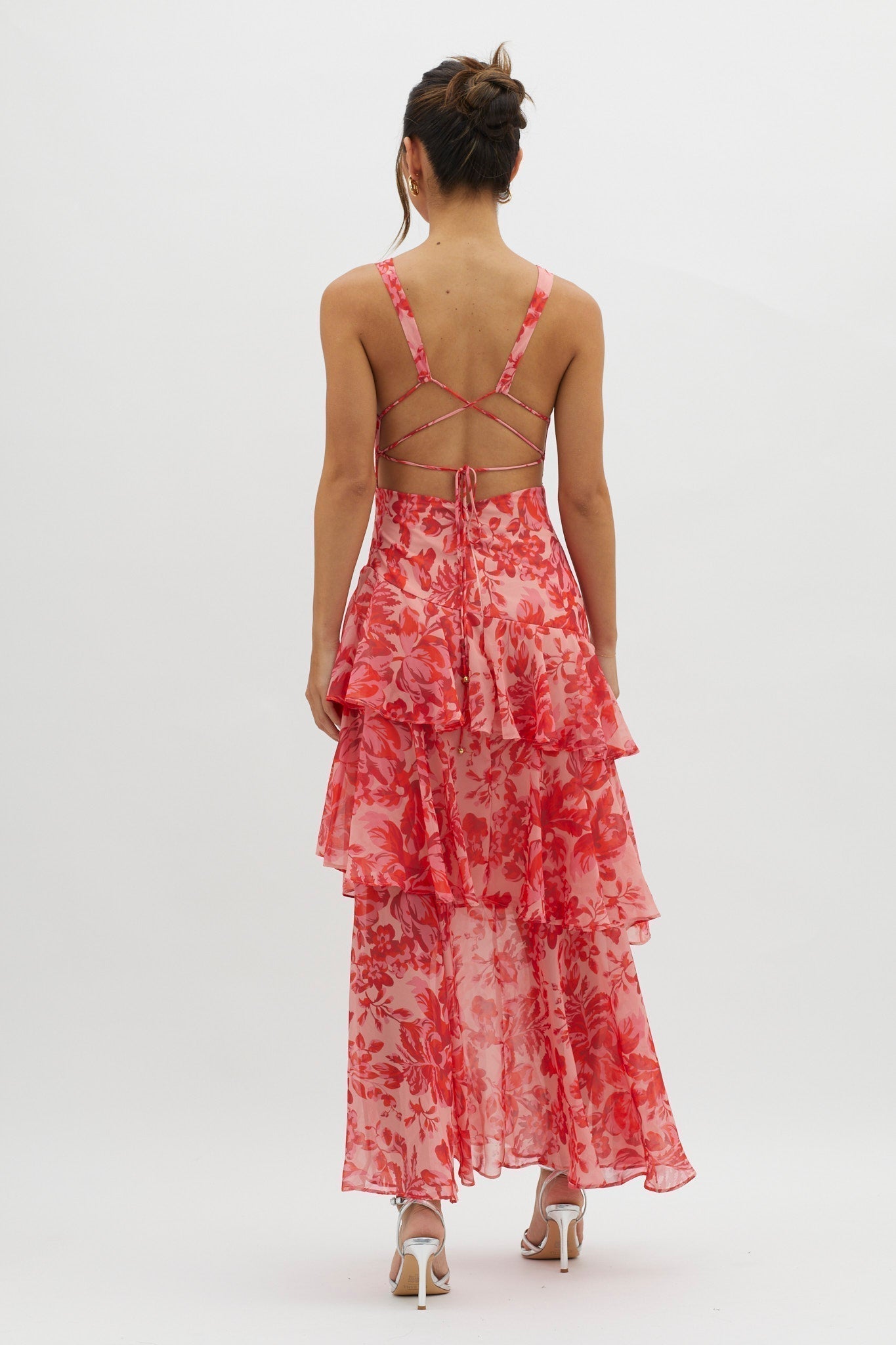 Sommerfeld | Florales Volant Maxi Kleid