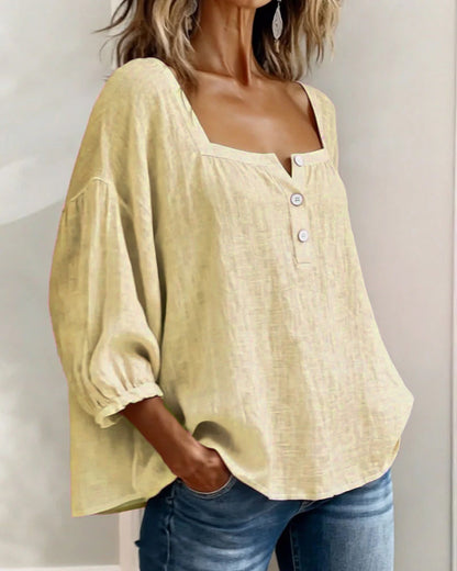 Blusa de escote cuadrado