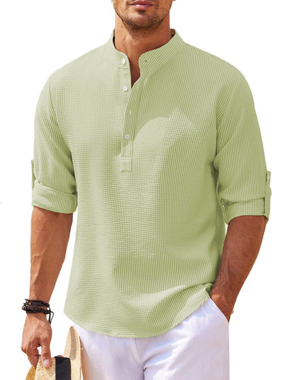 Camisa de lino de manga larga