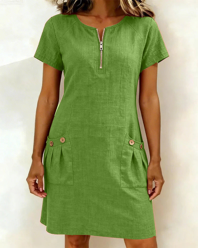 Sommerfeld | Leinenkleid in A-Linie