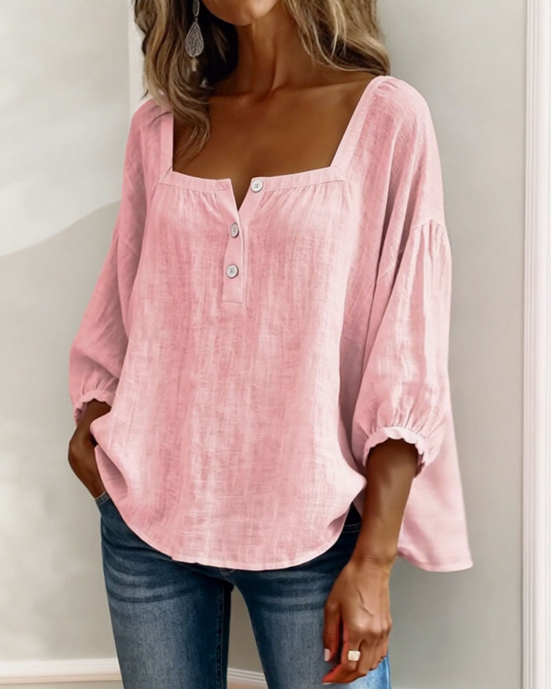 Blusa de escote cuadrado