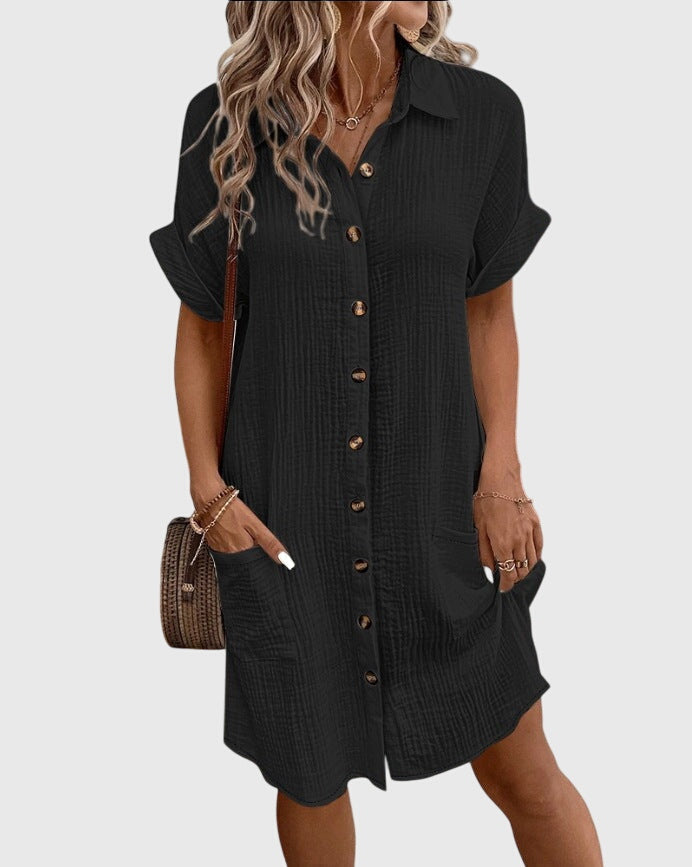 Pluma | Vestido Camisa Casual y Ligero para Mujer