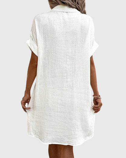 Pluma | Vestido Camisa Casual y Ligero para Mujer