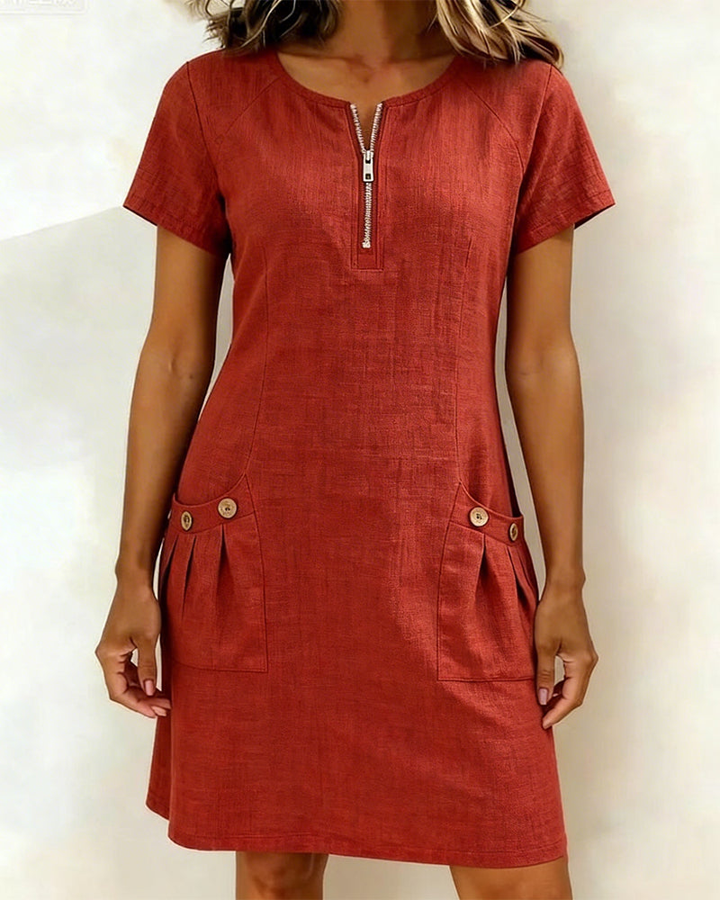 Sommerfeld | Leinenkleid in A-Linie