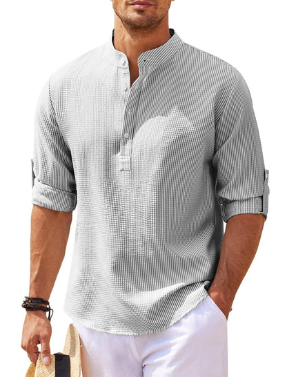 Camisa de lino de manga larga