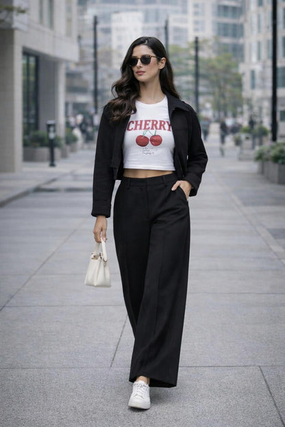 Miranda | Pantalón Elegante de Pierna Ancha
