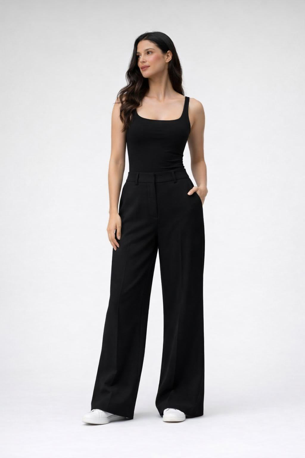 Miranda | Pantalón Elegante de Pierna Ancha