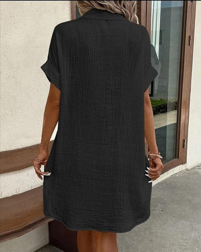 Pluma | Vestido Camisa Casual y Ligero para Mujer