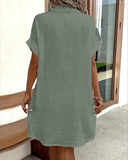 Pluma | Vestido Camisa Casual y Ligero para Mujer