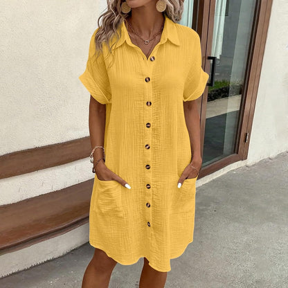 Pluma | Vestido Camisa Casual y Ligero para Mujer
