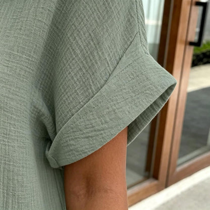 Pluma | Vestido Camisa Casual y Ligero para Mujer
