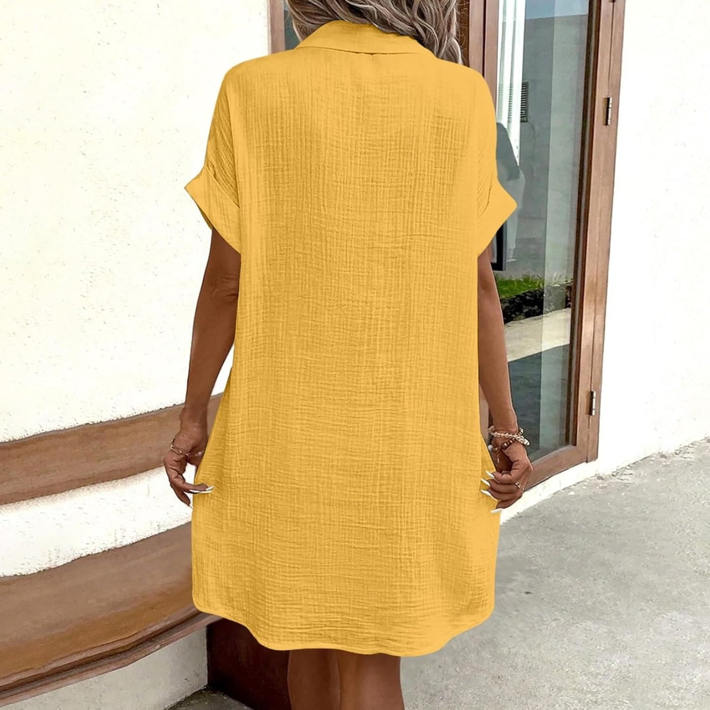 Pluma | Vestido Camisa Casual y Ligero para Mujer
