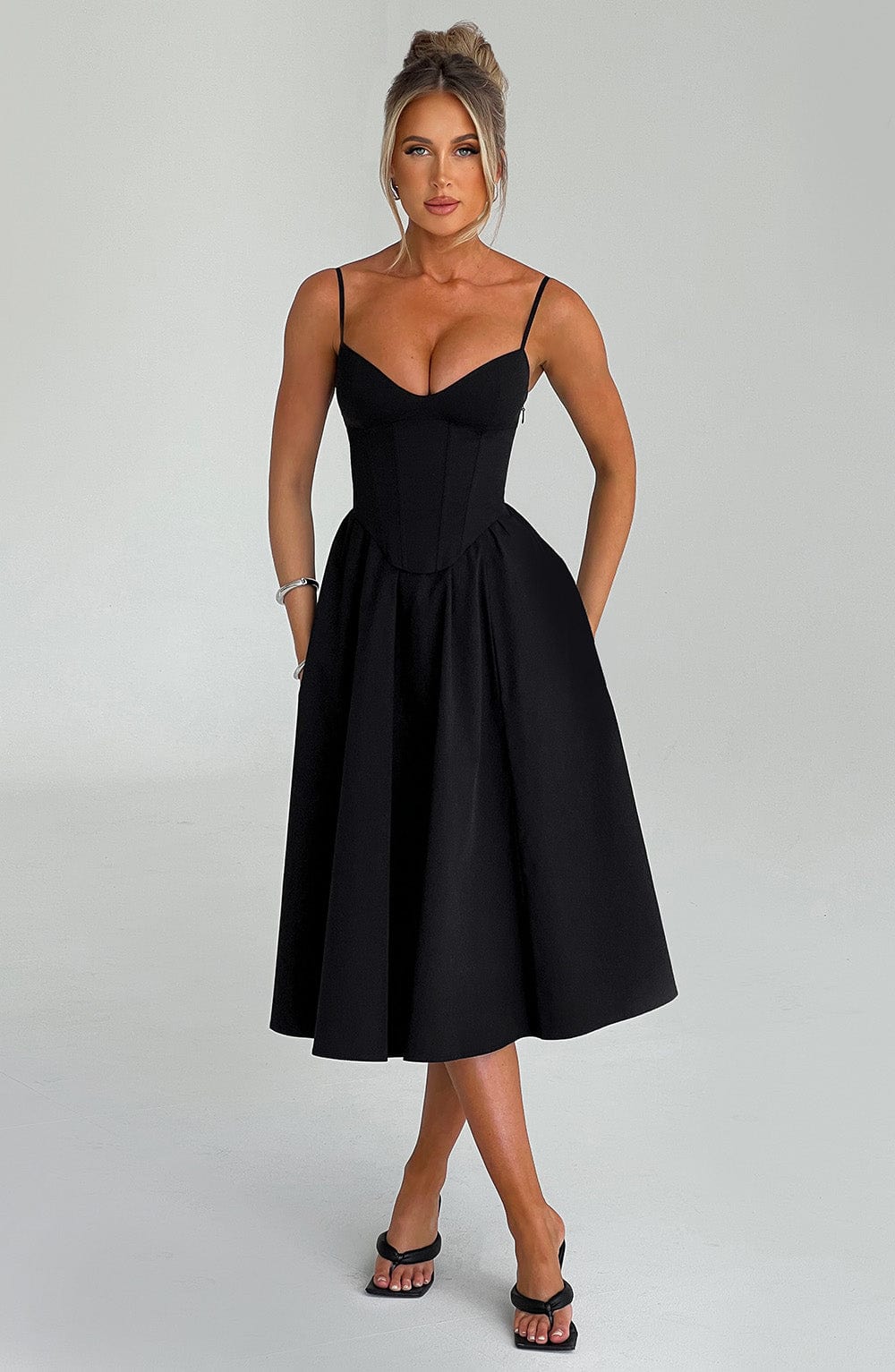 Sommerfeld | Elegantes Midi Kleid im Corset Stil